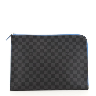 Louis Vuitton Zip Around Pochette Jour Damier Graphite GM