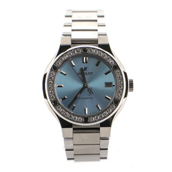 Hublot Classic Fusion Automatic Watch Titanium with Diamond Bezel 38