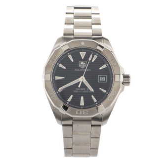 Tag Heuer Aquaracer 300M Calibre 5 Automatic Watch Stainless Steel with White Gold Brushed Case 41