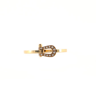 Fred Paris Force 10 Ring 18K Yellow Gold and Diamonds Small