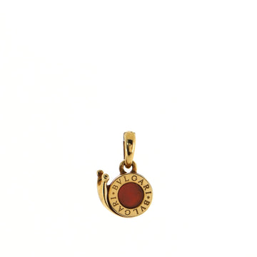 Bvlgari Bvlgari Snail Pendant Pendant & Charms 18K Yellow Gold and Carnelian