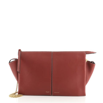 Celine Tri-Fold Clutch on Chain Smooth Leather