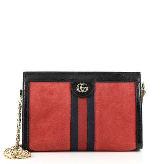 Gucci Ophidia Chain Shoulder Bag Suede Small