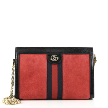 Gucci Ophidia Chain Shoulder Bag Suede Small