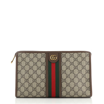 Gucci Ophidia Toiletry Pouch GG Coated Canvas Large