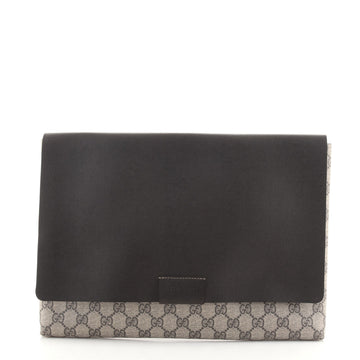 Gucci Envelope Clutch GG Coated Canvas and Leather Large