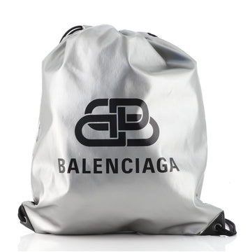 Balenciaga BB Explorer Drawstring Backpack Nylon Large
