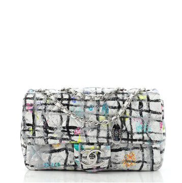 Chanel CC Flap Bag Quilted Hand Painted Leather Mini