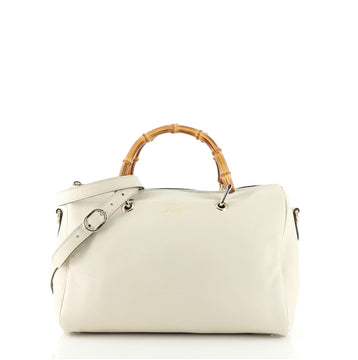 Gucci Bamboo Shopper Boston Bag Leather Medium