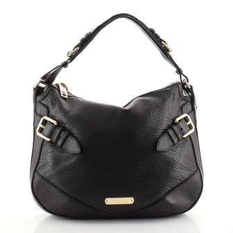 Burberry Side Belt Zip Hobo Leather Medium