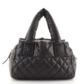 Chanel Coco Cocoon Bowling Bag Quilted Nylon Small