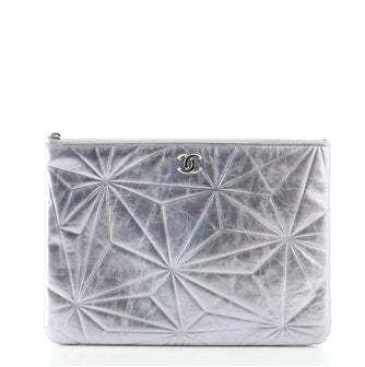 Chanel Zip Pouch Quilted Lambskin Medium