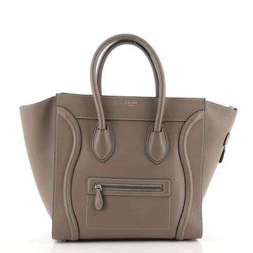 Celine Luggage Bag Grainy Leather Mini