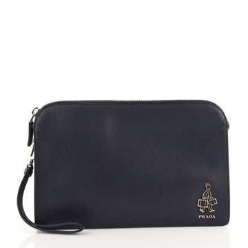 Prada Porter Travel Pouch Saffiano Leather