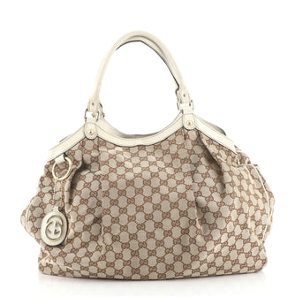 Gucci Sukey Tote GG Canvas Large