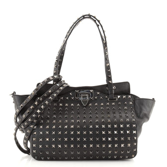 Valentino Rockstud Tote Full Studded Leather Small