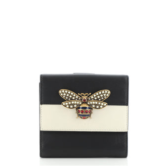 Gucci Queen Margaret French Wallet Leather Compact