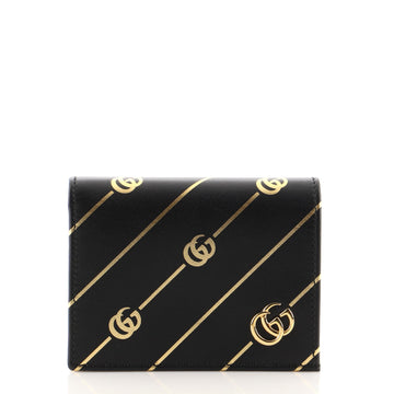 Gucci Flap Card Case Limited Edition Printed Leather