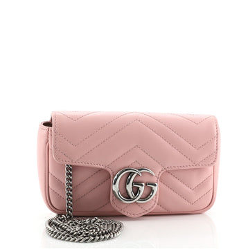 Gucci GG Marmont Flap Bag Matelasse Leather Super Mini