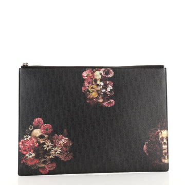 Christian Dior Homme Document Clutch Printed Leather Large