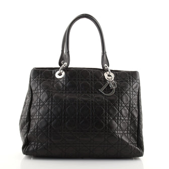 Christian Dior Lady Dior Soft Tote Cannage Quilt Lambskin Large