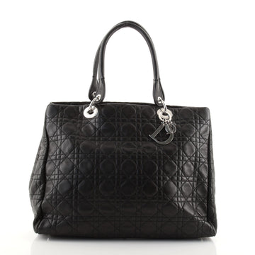 Christian Dior Lady Dior Soft Tote Cannage Quilt Lambskin Large