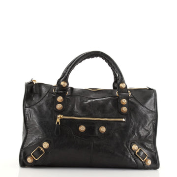 Balenciaga Work Giant Studs Bag Leather