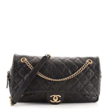Chanel Shiva Flap Bag Quilted Caviar Large