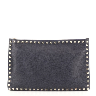 Valentino Rockstud Pouch Leather Large