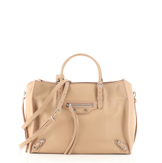 Balenciaga Papier A6 Zip Around Classic Studs Bag Leather