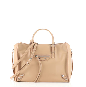 Balenciaga Papier A6 Zip Around Classic Studs Bag Leather