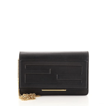 Fendi Tube Wallet On Chain Leather