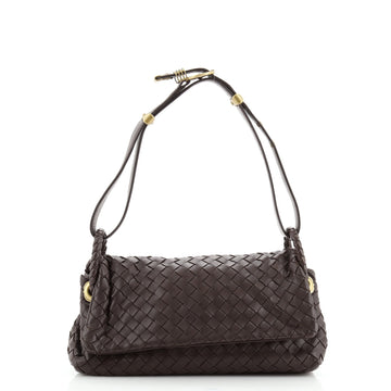 Bottega Veneta Flap Shoulder Bag Intrecciato Nappa Small