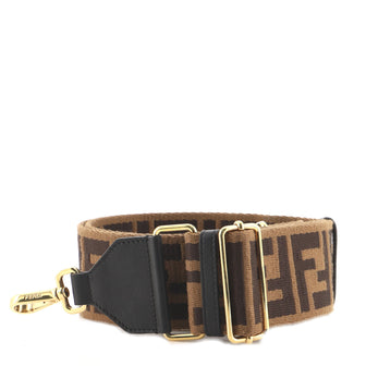 Fendi Strap You Shoulder Strap Zucca Canvas with Leather