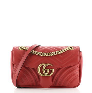 Gucci GG Marmont Flap Bag Matelasse Leather Medium