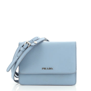 Prada Wallet on Strap Saffiano Leather Small