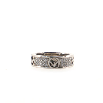 Fendi F is Fendi Ring Crystal Embellished Metal