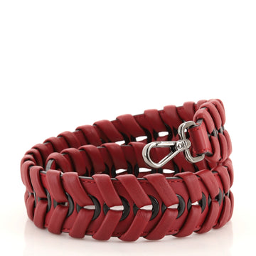 Fendi Strap You Shoulder Strap Braided Leather