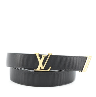 Louis Vuitton LV Initiales Belt Embossed Calfskin Thin