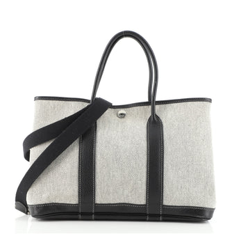 Hermes Garden Party Tote Toile and Leather 30