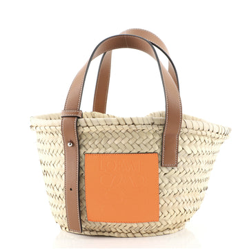 Loewe Basket Tote Woven Raffia Small