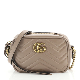 Gucci GG Marmont Shoulder Bag Matelasse Leather Mini