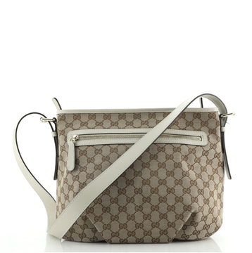 Gucci Front Zip Messenger GG Canvas Medium