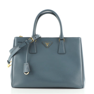 Prada Double Zip Lux Tote Saffiano Leather Medium