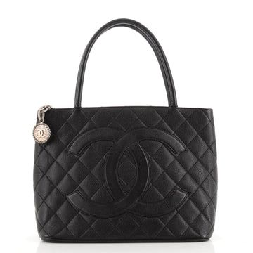 Chanel Medallion Tote Quilted Caviar