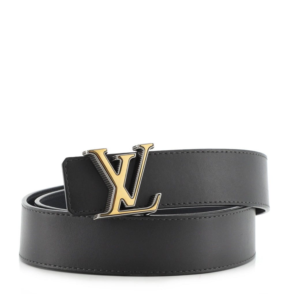 Louis Vuitton LV Optic Reversible Belt Leather Wide Black 79783296