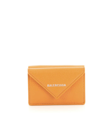 Balenciaga Papier Flap Wallet Leather Mini