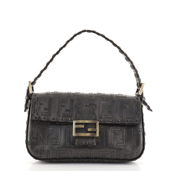 Fendi Baguette Whipstitch Leather