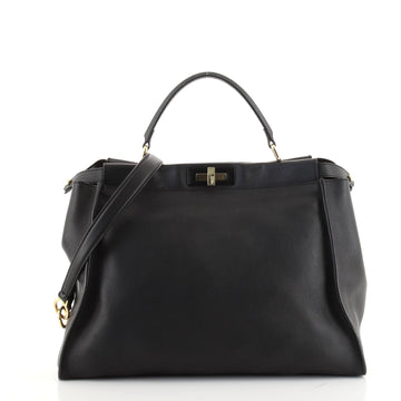 Fendi Peekaboo Bag Rigid Leather Large