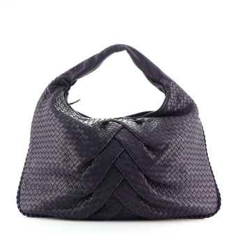 Bottega Veneta Veneta Hobo Pleated Intrecciato Nappa Large